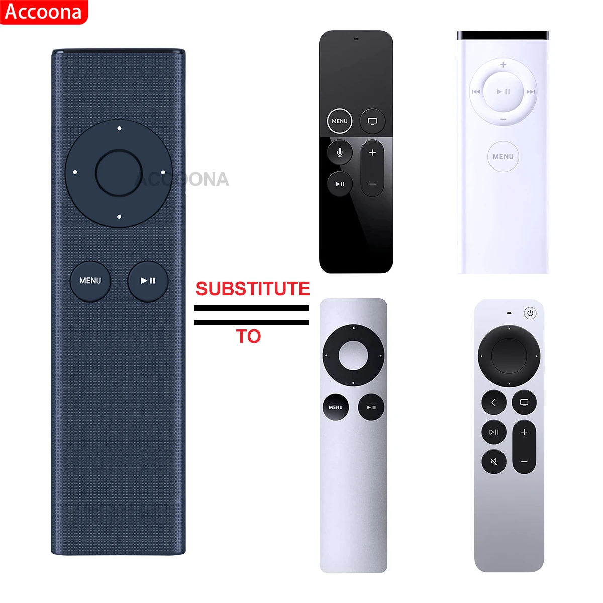 Uso do Controle Remoto para Apple tv 6th A1294 Mm4t2zm Md199ll a Mc572ll a Mc377ll a A1427 A1469 A1378 Mm4t2am a Controlador de Mus