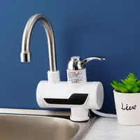 Robinet chauffe-eau électrique instantané 3000W, sans réservoir, affichage de la température du robinet, eau chaude, cuisine, j6tage 2