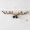 1x Deer Antler Hook Wall Hook/clothes Hanger Towel Hook Resin Christmas Home Decoration Hats Coats Robes Scarves Bags Hook 4
