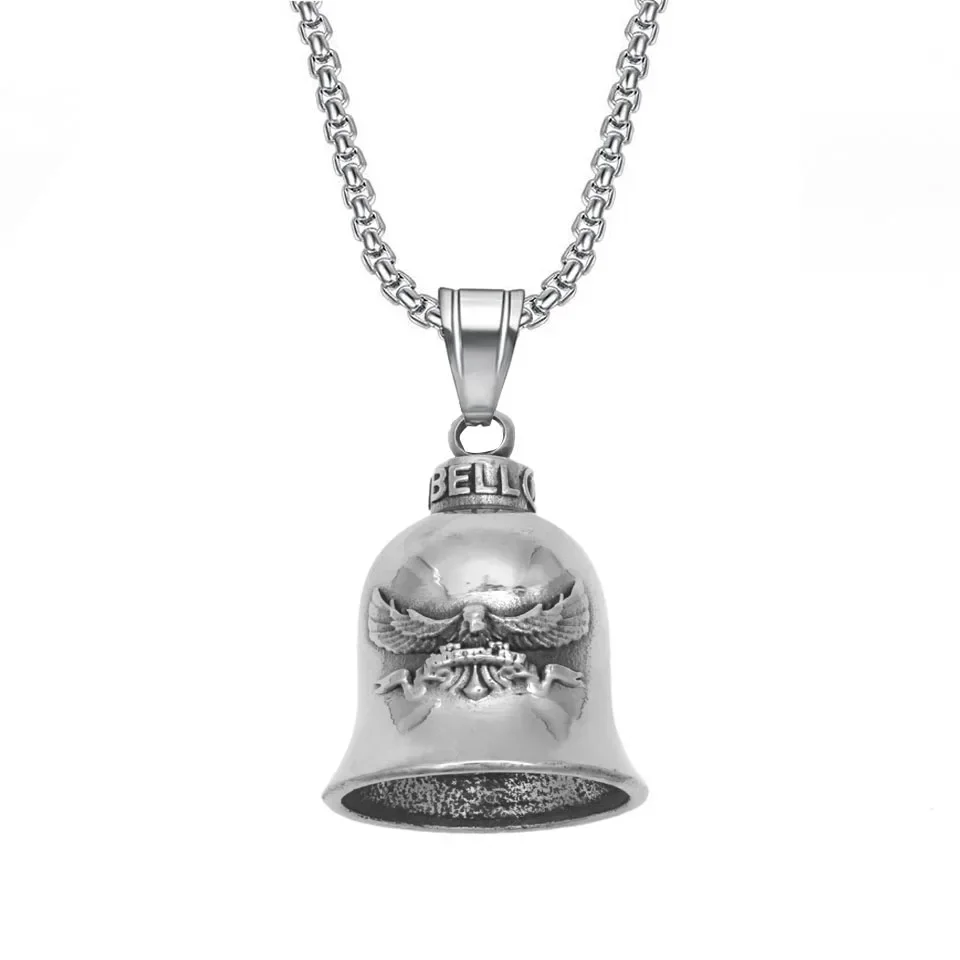 Lion King Pendant and Keychain with Uniquely Carved Bell - Retro Design