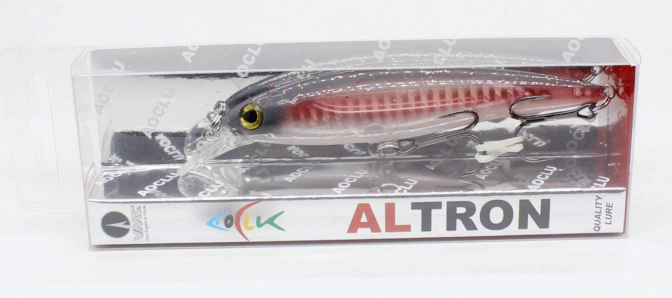 Aoclu-sinkender Elritzen-Hart köder, VMC-Haken, Wand hologramm, bewegliche Bälle, Rassel boot, Forellen killer, Tief tauchen, 1,0 m, 12,4mm, g – Detail 5