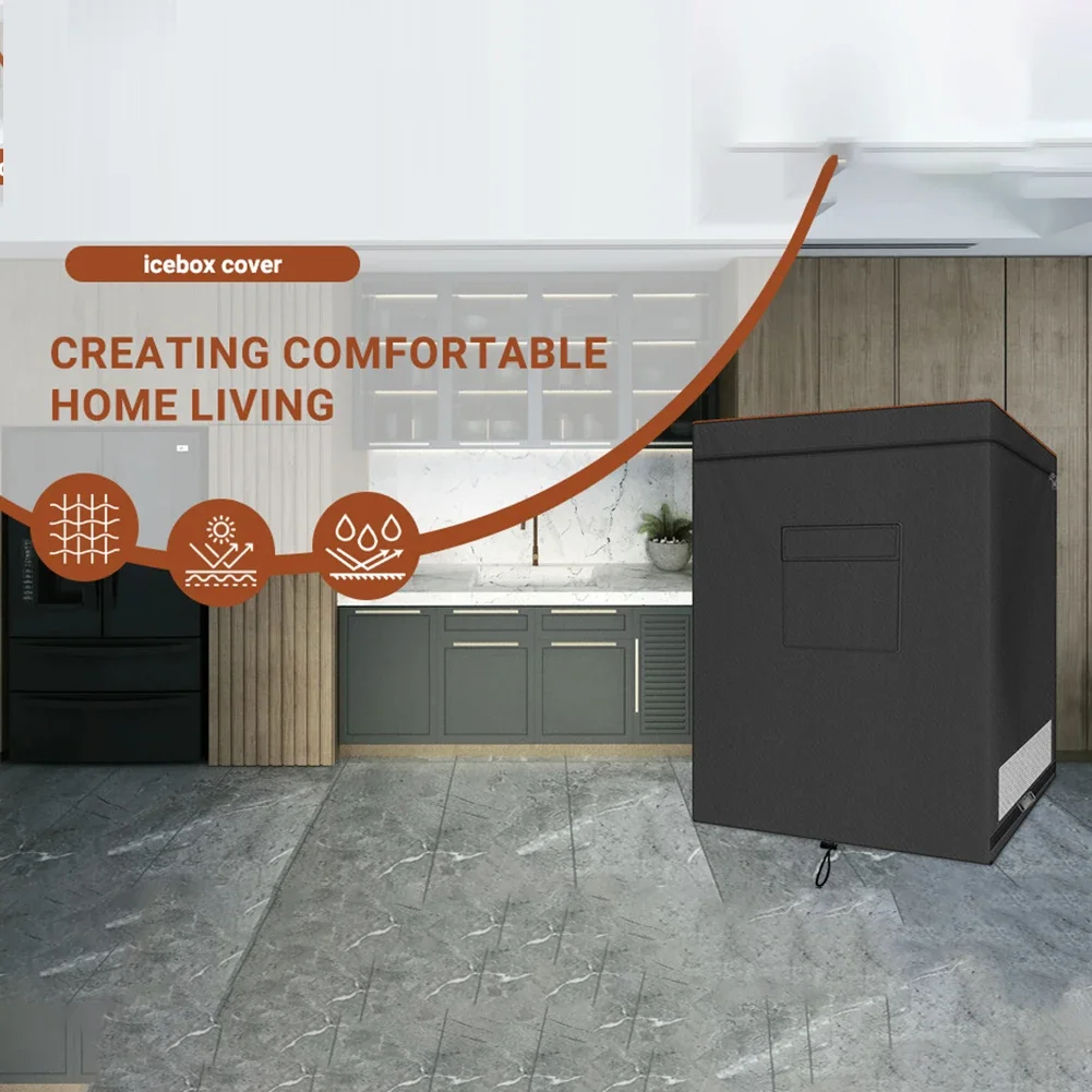 All Weather Refrigerator Chest Cover Crafted from 210D Oxford Designed for Optimal Airflow and Dust Resistance