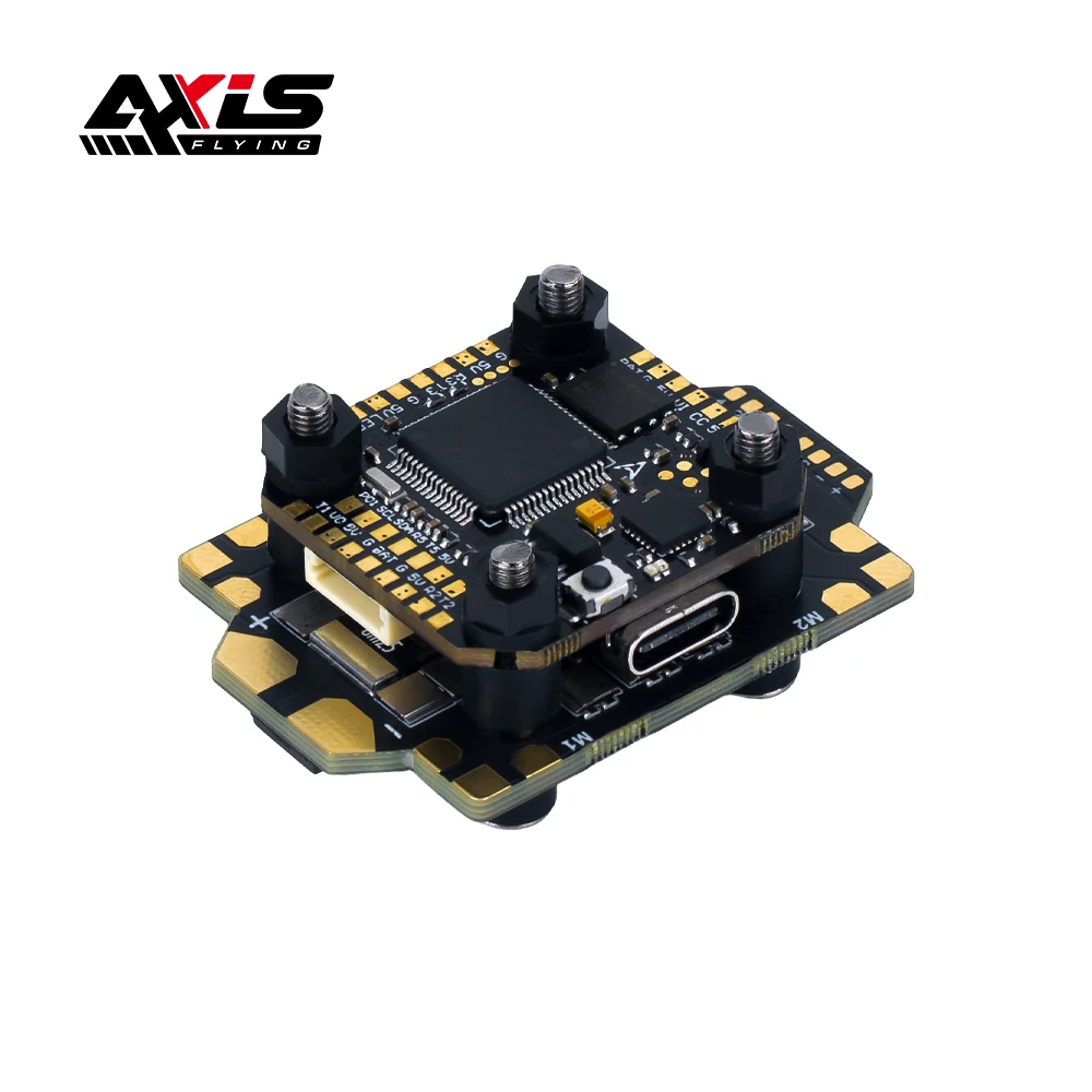 Fc&esc Stack Axisflying Argus FPV Mini Stack 55A ESC + F7 6S 32 Bit for 5inch FPV Drone DIY Part