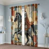 2pcs, Curtain Popular 2D print Vintage for Man on Horseback Durable Polyester (without rod) Gifts for Kitchen Living Room Office 6