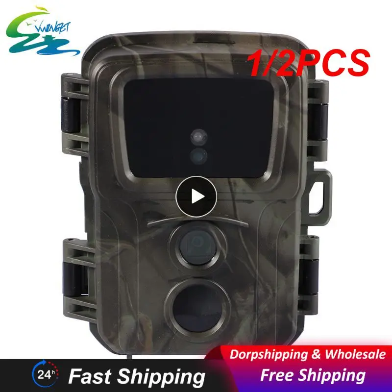 

1/2PCS Mini Trail Hunting Camera Wild Hunter Cam Mini600 20MP 1080P Wildlife Animal Cameras Night Vision Photo Traps