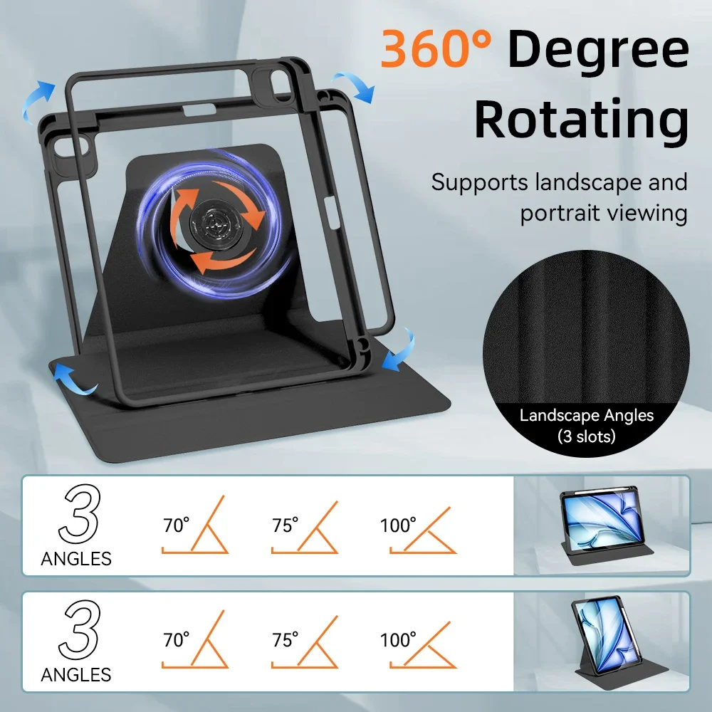 Universal 360° Rotating iPad Case Cover