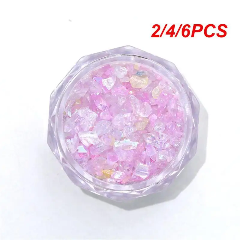 

2/4/6PCS Irregular Colored Stone Beautifully Express Your Creativity Unique Experience Stunning And Dazzling Nails
