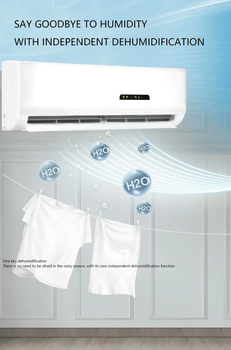 Cooling Heating Split Wall Air Conditioner 12000btu High Efficient Portable Air Conditioners 4