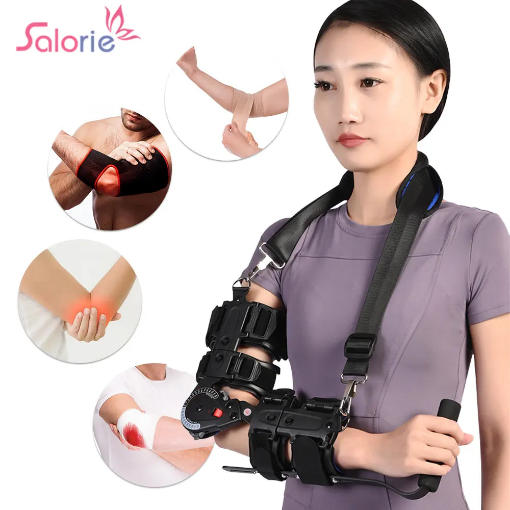 

Adjustable Elbow Brace Breathable Fracture Rehabilitation Support Brace Elbow joint Fixation Bracket Arm Protector Left Right