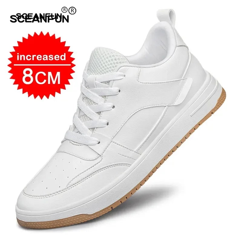Men Casual Sneakers Elevator Shoes Platform Men Heightening Shoes For Male Height Increase Insole 6 8CM Shoes Designer 2