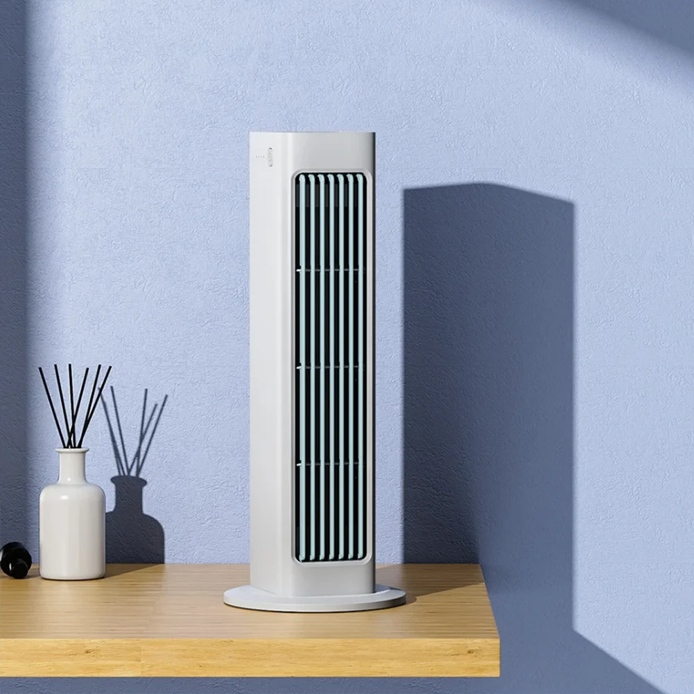 Ventilateur de climatiseur sans feuilles, 3 modes, refroidisseur d'air sans lame, ventilateur sur pied de bureau LED pour chambre à coucher, salon, salle de bain 2