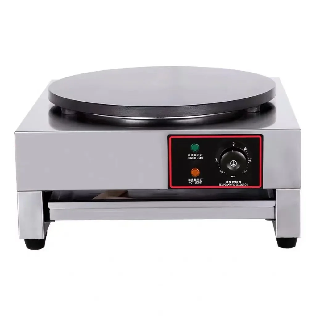 Automatic Pancake Maker Machine Crepe Makers Hot Plate Industrial Electric Crepe Making Machine Rotating Crepe Maker 3
