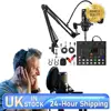 Podcast Equipment Bundle W/ BM800 Microphone V8 Sound Card for Streaming
