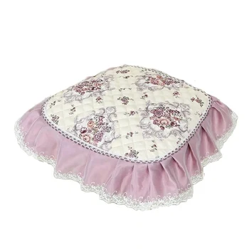 European Style Dining Chair Mat Home Decorative Jacquard Cushion Non-slip Cushion with String Horseshoe Shaped Seat Cushion 1