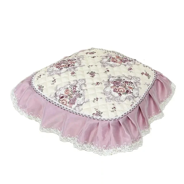 European Style Dining Chair Mat Home Decorative Jacquard Cushion Non-slip Cushion with String Horseshoe Shaped Seat Cushion 1