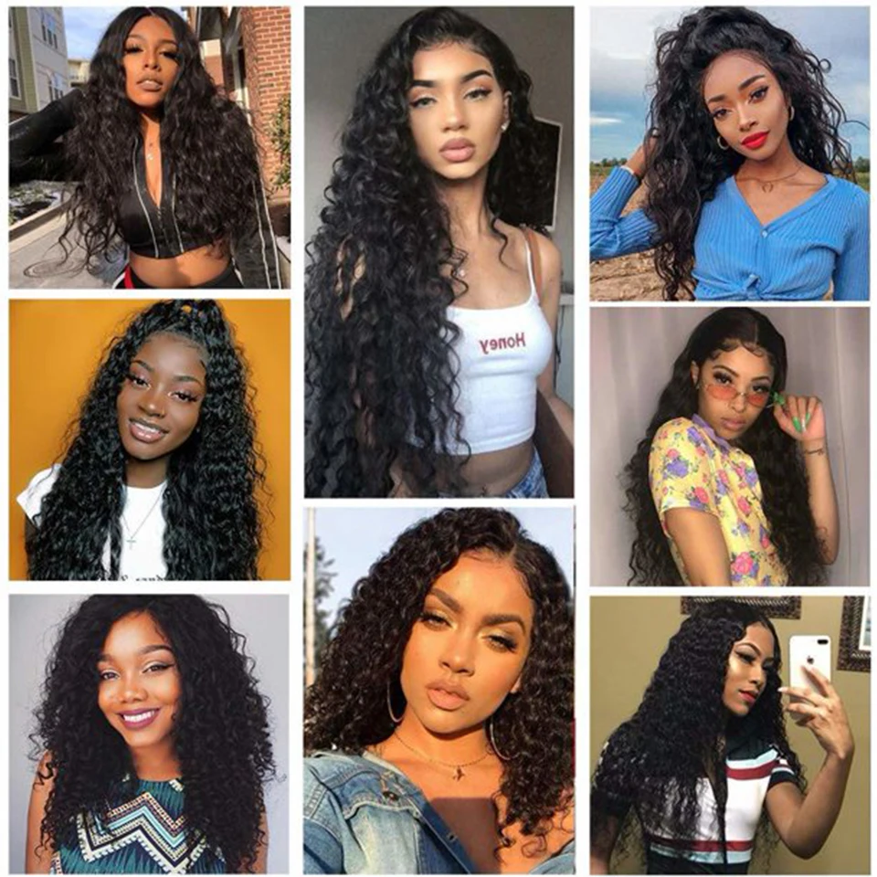 Sleek Water Bundles Human Hair Bundles 28 inches Remy Hair 1 3 4 Peruvian Weave Human Extensions Deep Wave