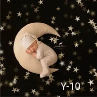 Newborn Photography Props Baby Posing Moon Stars Pillow Square Crescent Pillow Kit Infants Photo Shooting Fotografi Accessories 3