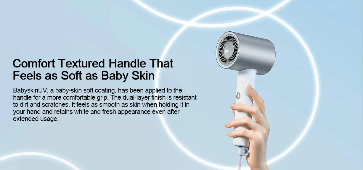 XIAOMI-MIJIA H500 água íon cabelo secador, golpe