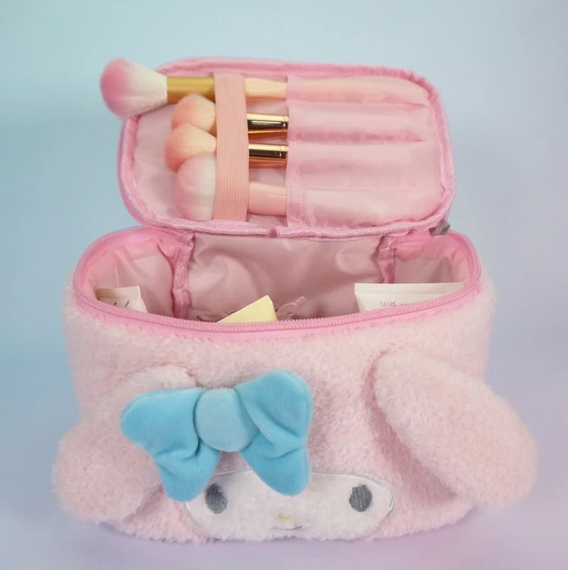 Hello Kitty Cosmetic Bag My Melody Makeup Case Cinnamon Dog Pudding Dog Little Twin Star Cosmetic Box Sanrio Pencil Organizer