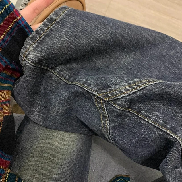 Y2K – jean à jambes larges pour fille épicée, série sombre, pantalon évasé ample, taille haute, amincissant, pour femmes, nouvelle collection 5