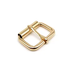 Durable Metal Pin Buckle for Leather Accessories Repair (Light golden)