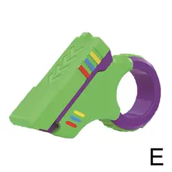 Rotary Finger Slider Fidget Toy for Office Stress Relief, 3D Printed Textured Fingertip Gadget (Green)