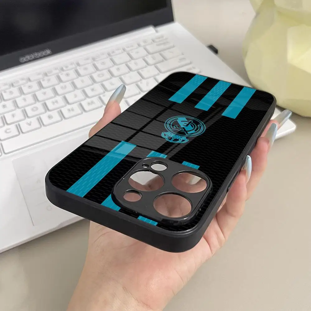 Elegant Real-C-M-MadridE-E Glass Phone Case Cover