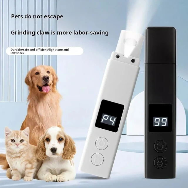 Painless USB Charging Dog Nail Grinders Rechargeable Pet Nail Clippers Quiet Electric Dog Cat Paws Nail Grooming Trimmer Tools 2