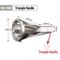 Deburring External Chamfer Tool for Rapid Burr Removal on Metal Surfaces (Silver Triangle)