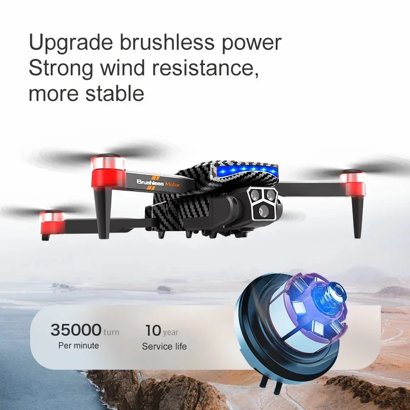 Lenovo D9 DRONE 8K Three Camera Brushless Motor Professional 4K Camera Obstacle Avoidance Optical Flow RC Quadcopter Gifts Toys drone quadcopter