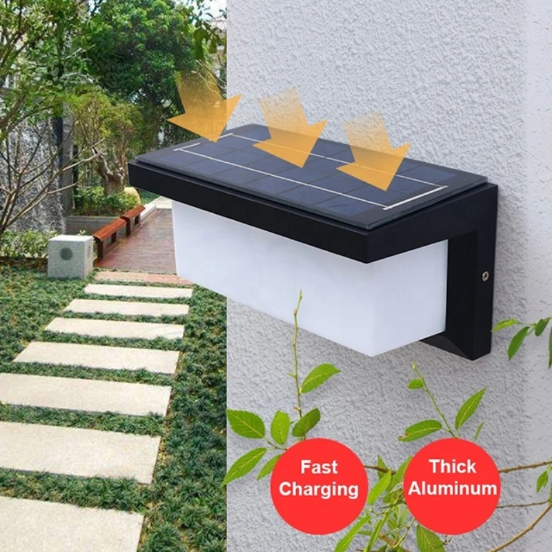 Solar Wall Light Hot Lighting Dusk to Dawn Solar Outdoor Lighting and Circuitry Design LED Garden Aluminum Polycarbonate