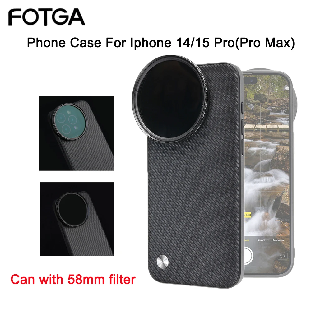 FOTGA Mobile Phone Case with 58mm Filter Adapter and Magsafe Compatibility