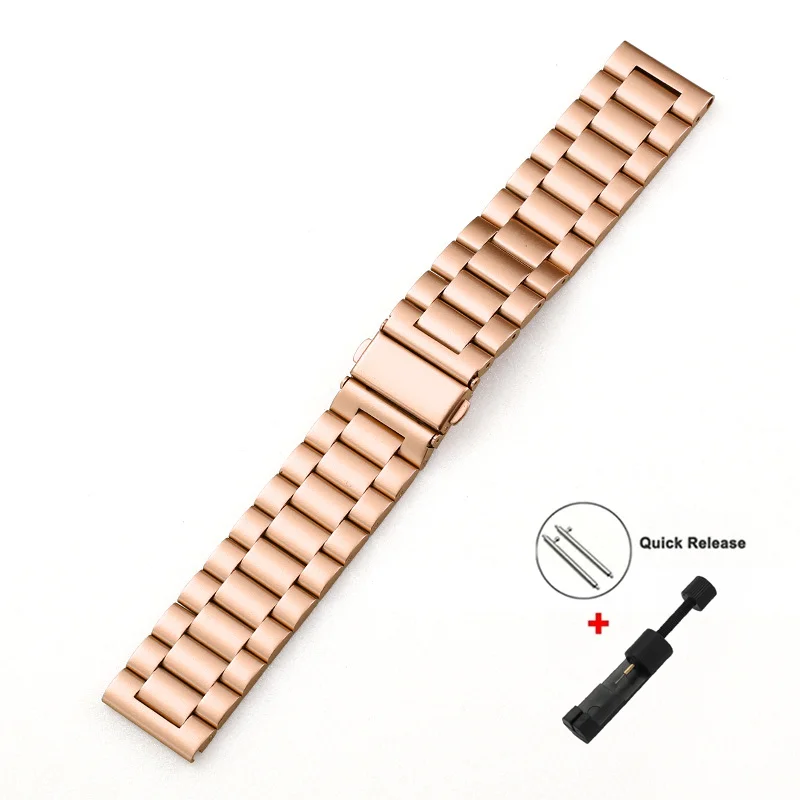 Stainless Steel Watchband Bracelet - 20mm/22mm Strap