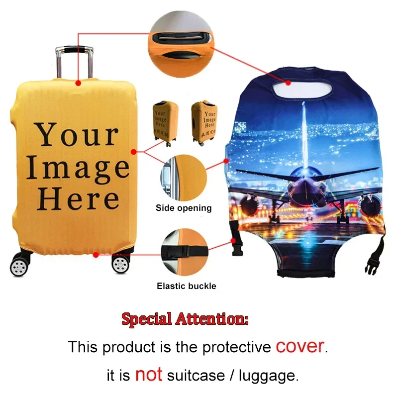Oil Painting Van Gogh Black Cat Luggage Covers for Travel The Starry Night Suitcase Covers Trolley Case Protective Cover Gift 5