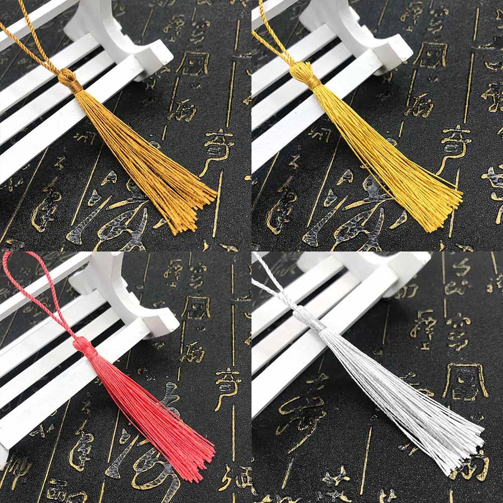 Mini Tassels 10/100pcs 13cm Tassels Fringe For DIY Crafts Jewelry Making Accessories Mini Tassels Bookmark Tassel Wedding Decoration