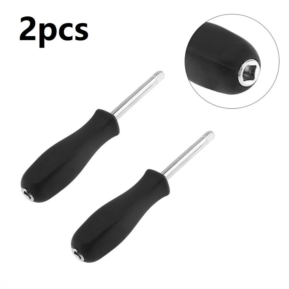 

2pcs 1/4 Inch 150MM Screwdriver Connecting Rod Bottom Hole Connection Handle Dual-purpose Square Rod Spinner