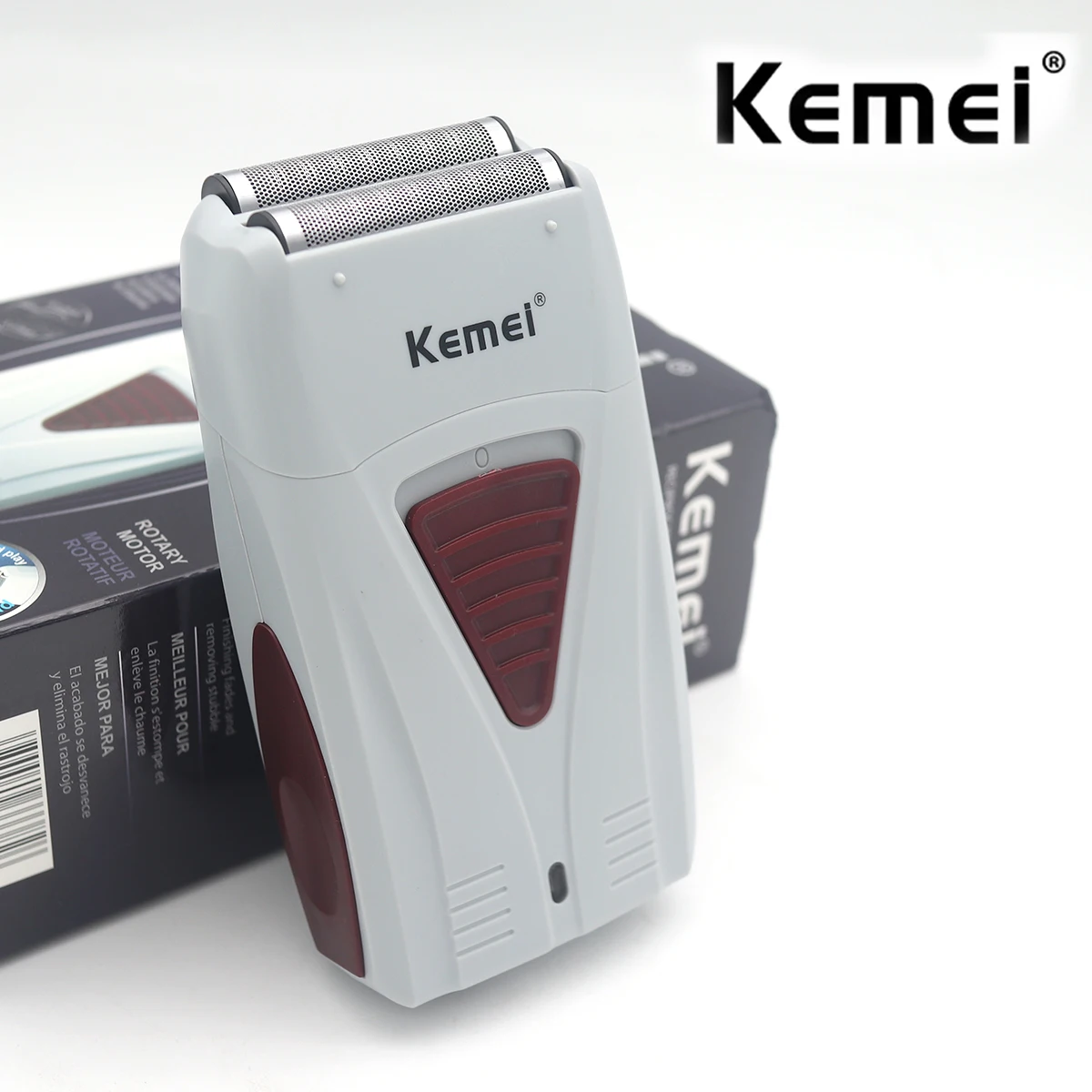 Kemei-3382 Professional Rechargeable Hair Clipper 0mm Bareheaded Hair Removal Razor High Quality Electric Shaver for Men Cordless