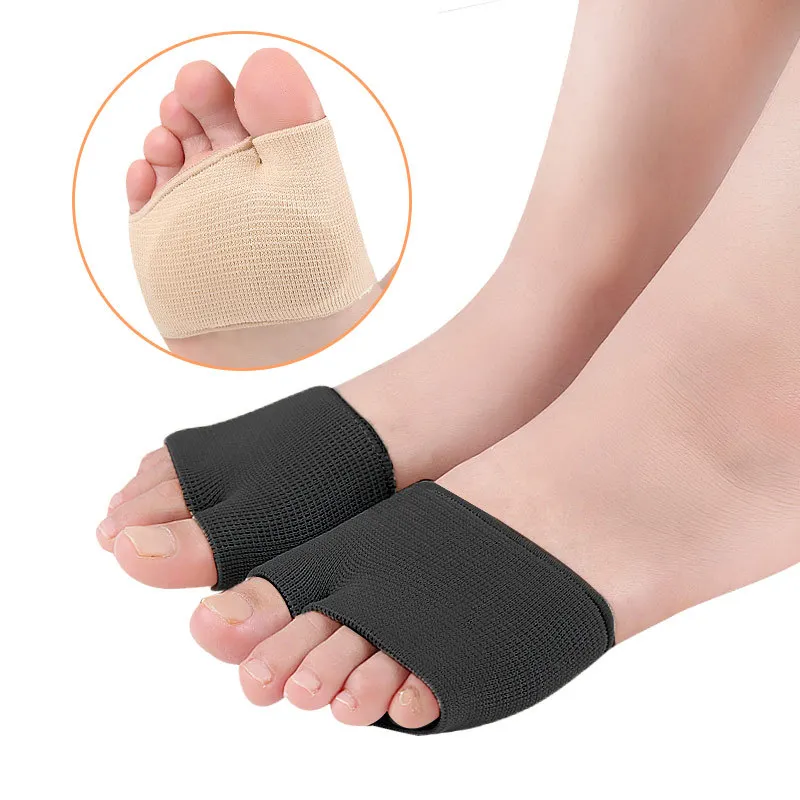 

1 Pair Sleeve Pads Half Toe Bunion Sole Forefoot Gel Pads Cushion Half Sock Supports Prevent Calluses Blisters Pain Relief