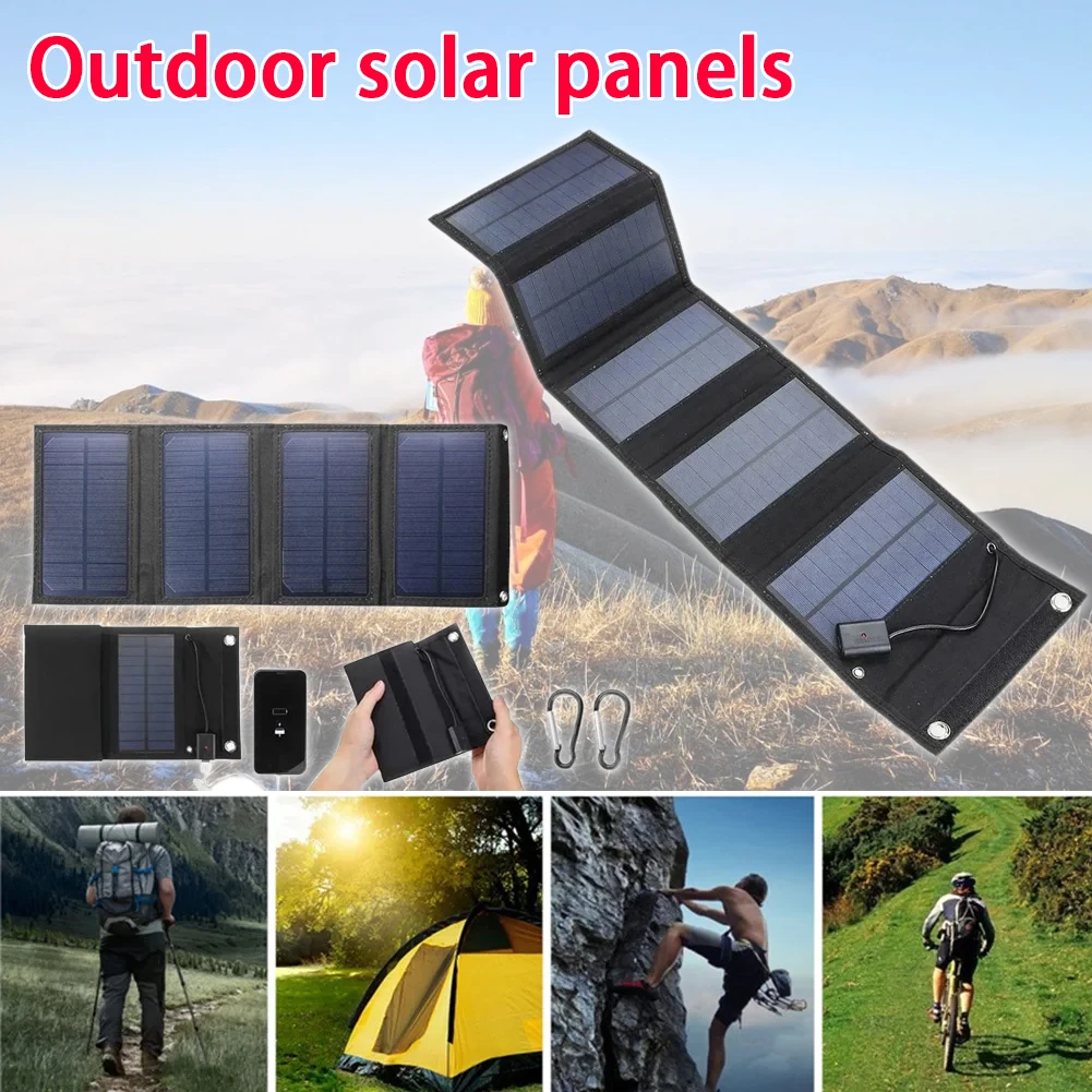 70W/40W Foldable Solar Panel USB Portable Charger 1