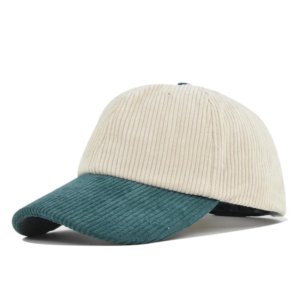 Corduroy matching color baseball cap men's and women's outdoor casual sun protection cap 5