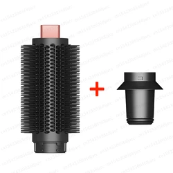 Enhanced Automatic Curling Nozzle Hair Dryer Accessory with Cylinder Comb Design (New 38MM Comb - Rose)