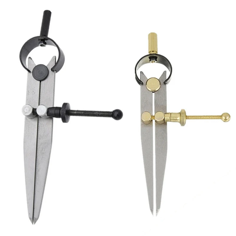 CompassLockableCaliperLeatherToolSteelScribingLeathercraftGaugeCreaserRotatingLine