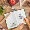 NEW Notebook Reversible Football Pattern Notebook with Lock and Keys Diary Journal Travel Notebook Diary for Kids and Adults 2