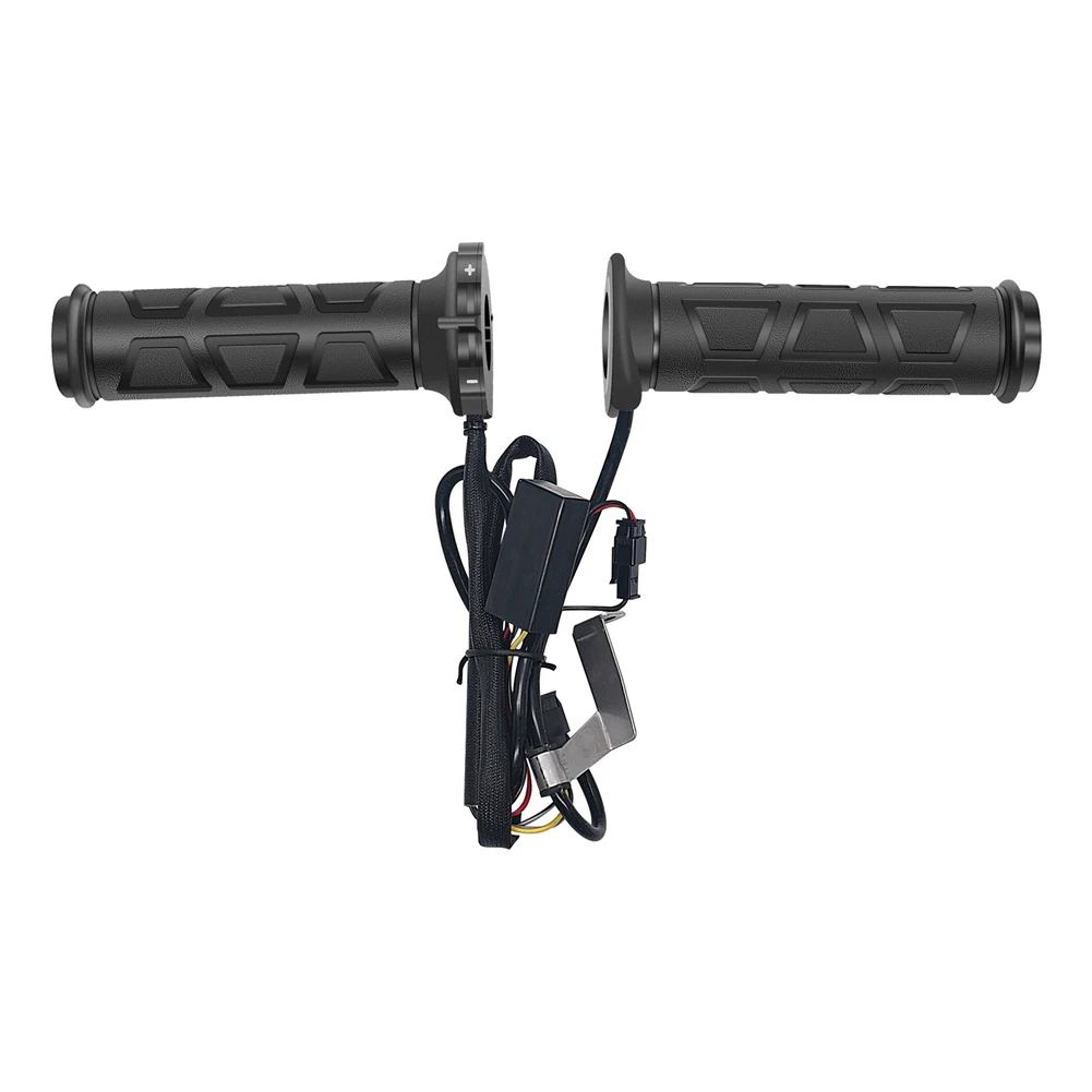 22mm Motorcycle Hand Heated Grips Waterproof Adjustable Hot Grip Handle Motorcycle Heating Handlebar Parts for Winter