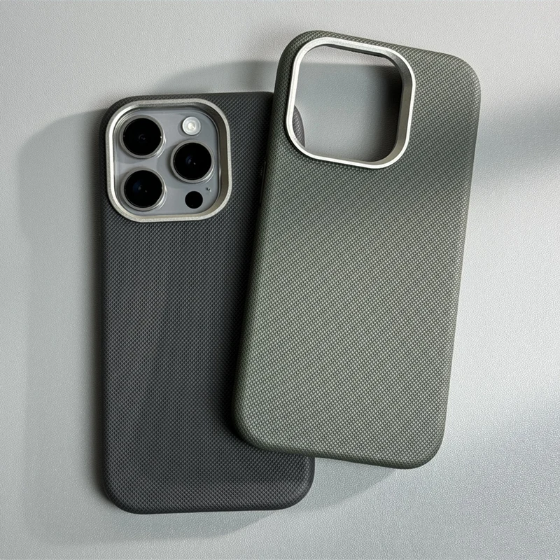 Handyhülle aus Leder mit Diamantprägung und Legierungsobjektiv für iPhone 17 18 Pro Max 16 15 14 13, kabelloses Laden, magnetische Hartschalenhülle
