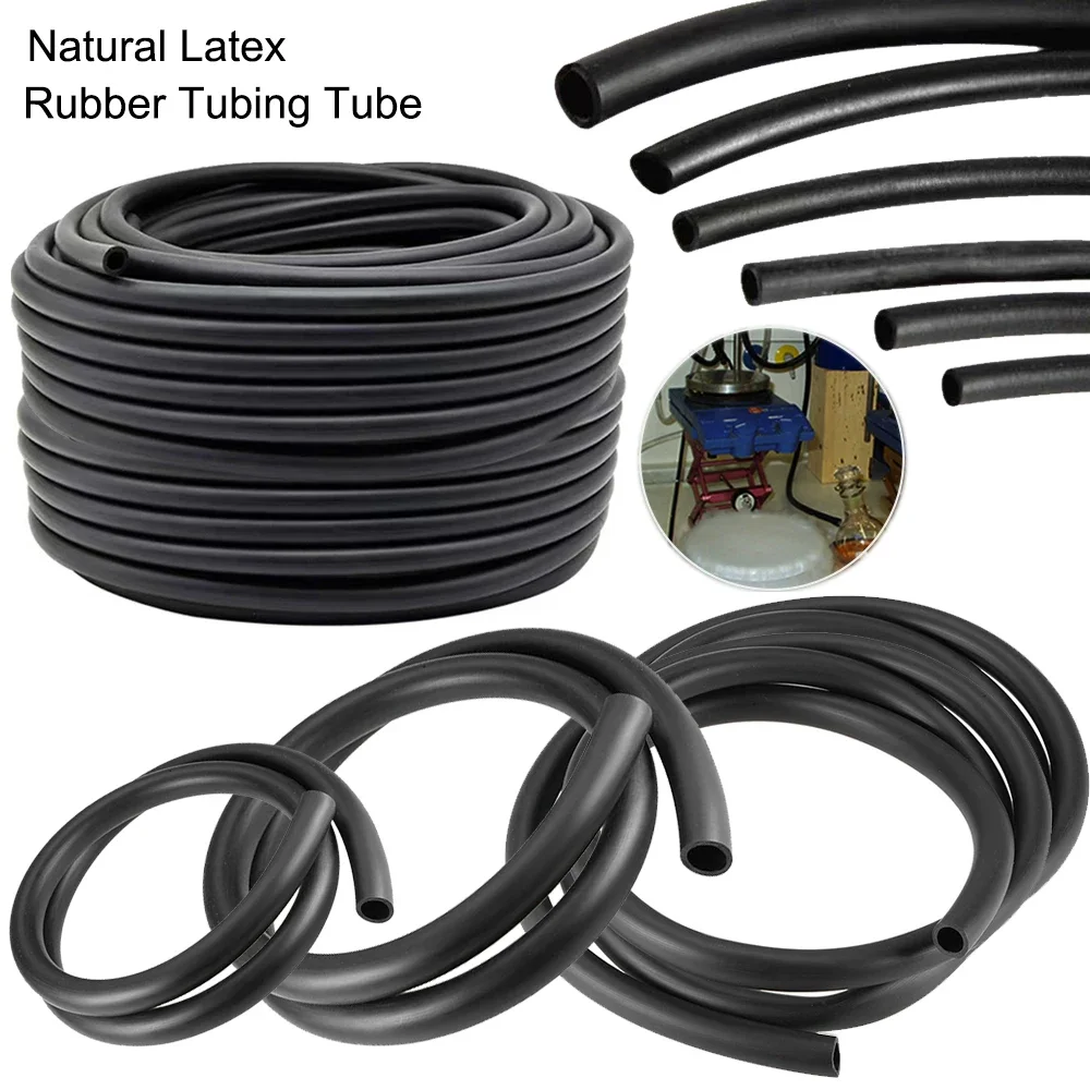 Multi-Size Black Smooth Nitrile Rubber Hose – 1m/3m Lengths, 3mm-19mm Diameter