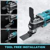 Electric Brushless Oscillating Variable Speed Trimmer Saw Renovation Power Machine Multi-function Tool For Makita 18V Battery 5