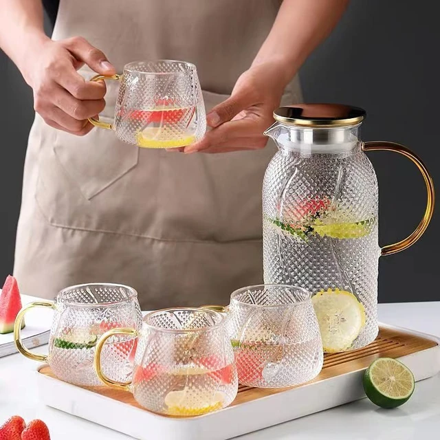 Glass Water Carafe Lid, Glass Pitcher Water Kettle