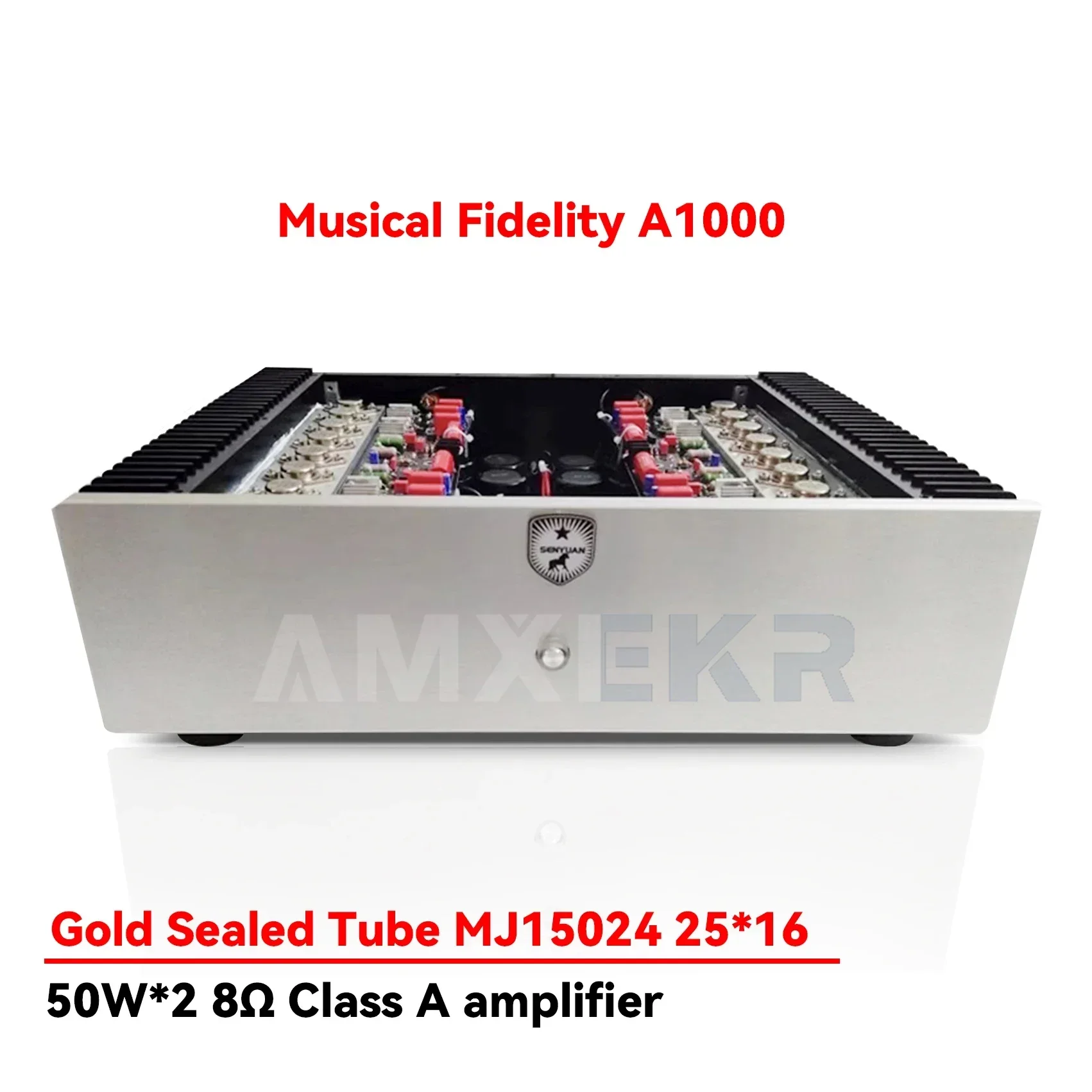 

AMXEKR 50w*2 Reference Musical Fidelity A1000 Class A Power Amplifier ON Transistor MJ15024 25 High Power HIFI Amplifier Audio