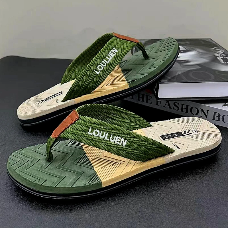 High Quality Brand Men Flip Flops Summer Beach Flip Flops Men Fashion Breathable Casual Men Beach Slippers Summer Outdoor